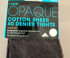 New M&S Charcoal tights size small