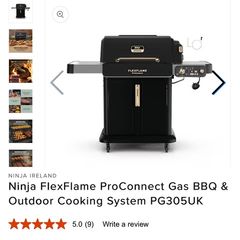 Brand new - Ninja BBQ Flexflame 305 Outdoor & Cooking System & Pro Connect Smart Cooking