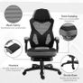 Office Chair Computer Ergonomic Reclining Backrest Swivel Seat Height Adjustable Padded Armrest Gray Image 4