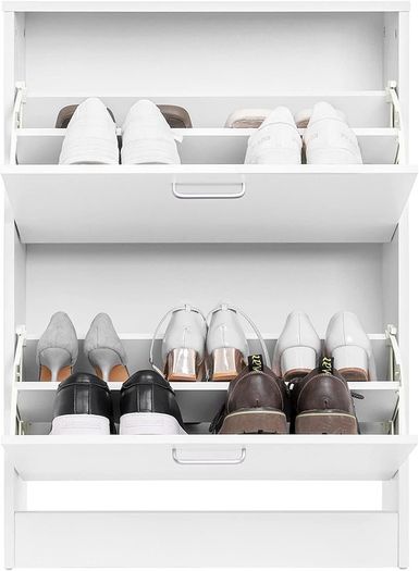 Shoe Cabinet with 2 Compartments - Free Delivery Nationwide