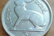 Pre decimal Irish Threepence Coin