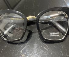 Fancy stylish trendy glasses. Large frame