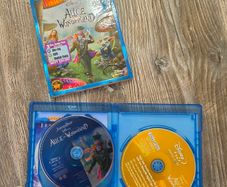 Alice in Wonderland (Johnny Depp) - 3-Disc Combo Pack (Blu-ray, DVD, Digital) lice in Wonderland, Johnny Depp, Tim Burton, Blu-ray Combo Pack, Disney Blu-ray, DVD, Fantasy Movie, Family Movie, Mad Hatter, Movie Collection, Disney Movies.