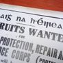 Irish Army 1923 Recruitment Notice ( Rpr&mc ) Poster Ireland Image 3