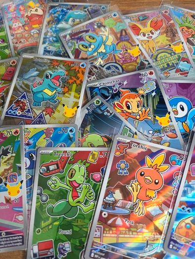Complete First Partner Illustration Collection - All 9 starter trios NM