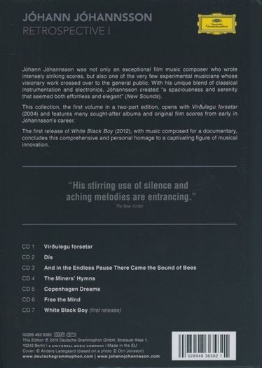 Johann Johannsson | Retrospective I    CD Boxset