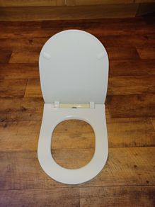 D-shaped toilet seat
