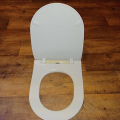 D-shaped toilet seat
