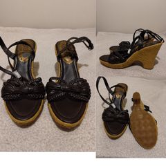M Milano Wedge Sandals Shoes, new