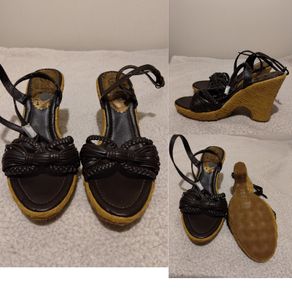 M Milano Wedge Sandals Shoes, new