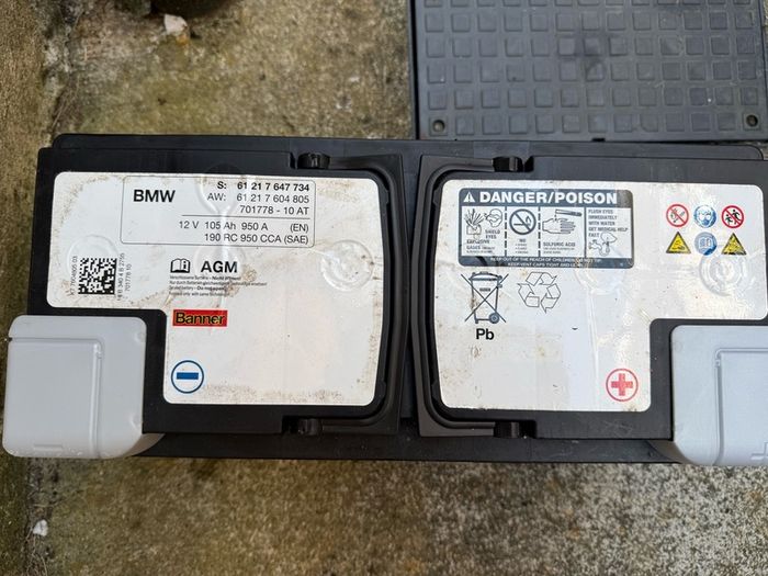 car battery AGM from bmw 640d