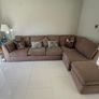 Finline Furniture Large 5 Seater Modular Corner Sofa + Matching Ottoman Excellent Condition Image 3