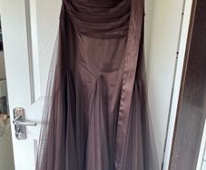 Chocolate Brown Size 12 Monsoon Dress, Shoes, Bag & Shawl