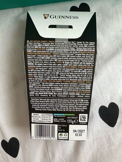 guinness chocolate truffles 135g