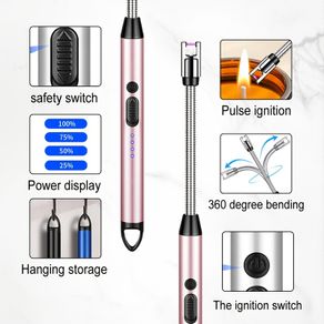 USB-Powered Electronic Ignition Lighter with Fast-Charging Lithium Battery free viewing