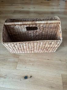 Wicker Magazine Basket