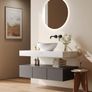 White Ceramic Oval Bathroom Vessel Sink 41.5x34x15cm  Countertop Basin, Modern Vanity Art Deco Style, Smooth Glazed Finish, Easy to Clean, Bathroom or Cloakroom Use Image 2