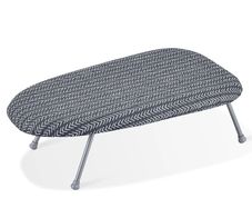 Tabletop Ironing Board 23.4 x 14.4, Small Iron Board with Heat Resistant Cover and 100% Cotton Cover, Mini Ironing Board with 7mm Thickened Needle Cotton Layer for Small Spaces, Travel Use