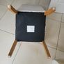 4 upholstered linen dining chairs Image 5