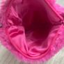 Hot Pink Fur Shoulder Bag / Crossbody Bag Image 7