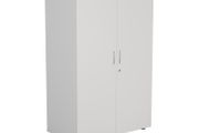 NEW 1200mm High White Lockable Bookcase