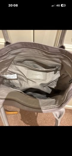 The White Company taupe tote bag