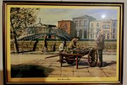 Vintage Print Book Barrow Boys Dublin   Hapenny Bridge  by Lynch