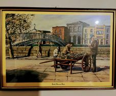Vintage Print Book Barrow Boys Dublin   Hapenny Bridge  by Lynch
