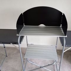 Camping kitchen table/stand with windshield 80E ONO