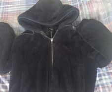 bershka furry jacket
