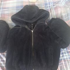 bershka furry jacket