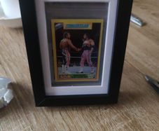 1992 Merlin Gold Bret Hart Vs British Bulldog Wrestling Card WWF Summer Slam  92