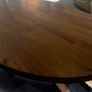 Extra Large 220cm Oval Oak Dining Table Ex Display Like New Image 4