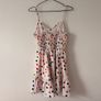Shein Colorful Polka Dot Summer White Beach Cami Dress Image 3