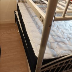 White bunk bed