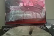 Stealford mods UK GRIM smokey vinyl filled red gel sleeve blood records vinyl