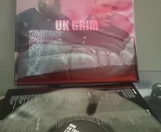 Stealford mods UK GRIM smokey vinyl filled red gel sleeve blood records vinyl