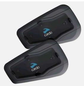 Cardo Freecom 1 + Plus Duo Rider Motorcycle Bluetooth Intercom Headset