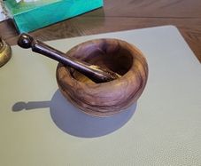 Pestle and mortar hardwood