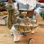 Vintage Greek Skyros hand painted ceramic bottle Image 4