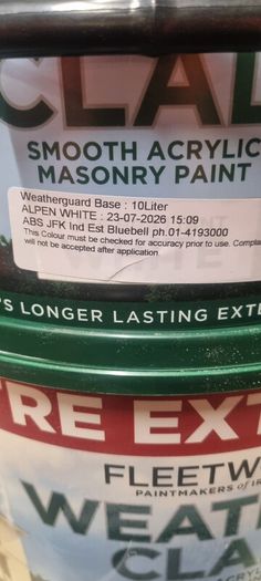Fleetwood Weatherclad Exterior Paint Alpen White (Cream)