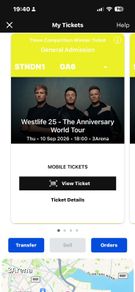 Westlife tickets in 3 arena