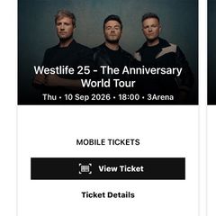 Westlife tickets in 3 arena