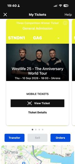 Westlife tickets in 3 arena