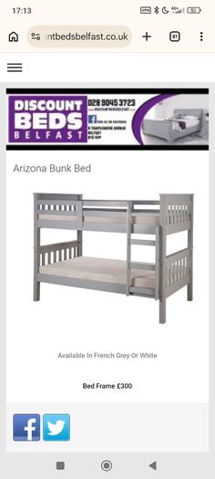 Wooden bunk bed collect today