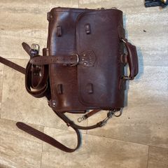Saddleback lge leather messenger satchel