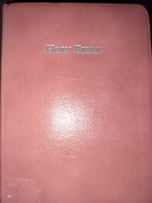 Dusty Rose Premium Bonded Leather KJV Holy Bible on3n3ss