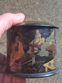 Japanese 19th Century Papier Mache Tea Caddy