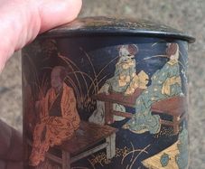 Japanese 19th Century Papier Mache Tea Caddy