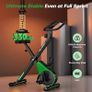 Upgraded Folding Exercise Bike with 16-Level Adjustable Magnetic Resistance, 330/350LBS Quiet Foldable Indoor Cycling Bike, Fitness Stationary Bike with LCD Display & Large Comfortable Seat Cushion Image 5